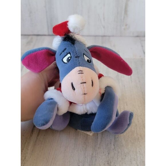 Disney santa claus eeyore winne pooh toy figure plush - Picture 1 of 9